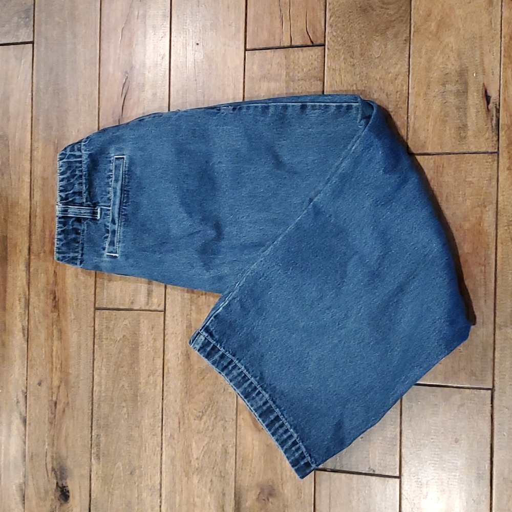 Women's vintage Carolina Blues cropped high-waist‎ "mom" jeans